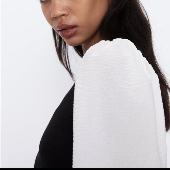 CONTRASTING TOP TRF - Picture 5 of 10